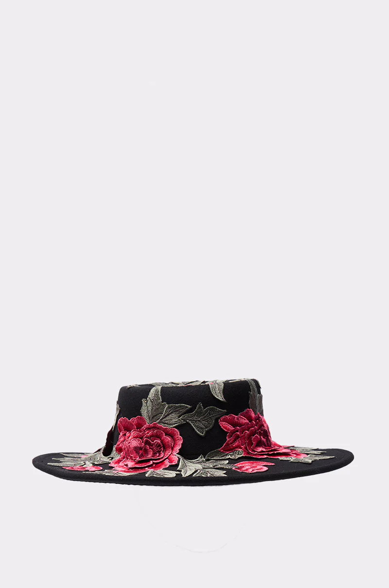 ALIYA FLORAL BRIM HAT - Image 2