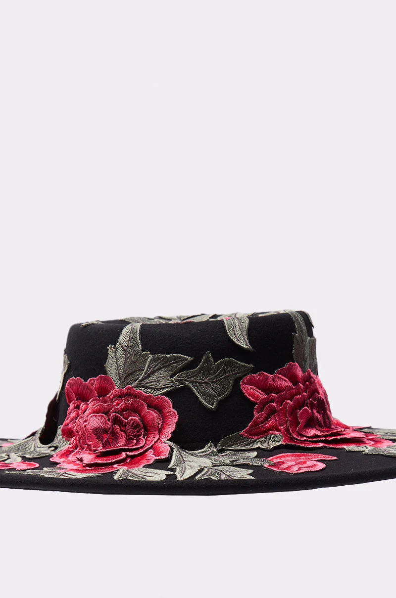 ALIYA FLORAL BRIM HAT - Image 4