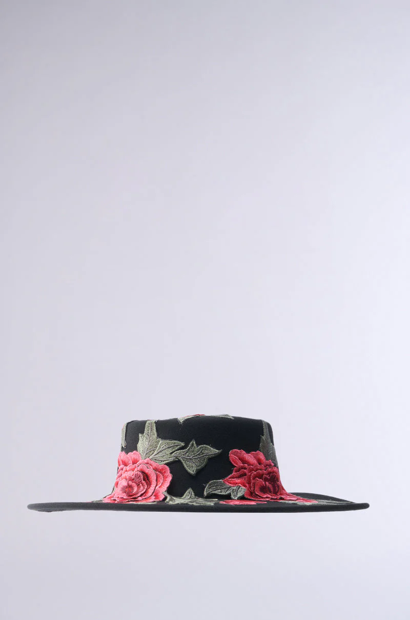 ALIYA FLORAL BRIM HAT - Image 7