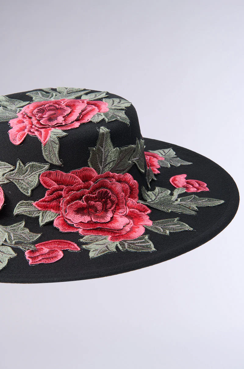 ALIYA FLORAL BRIM HAT - Image 9