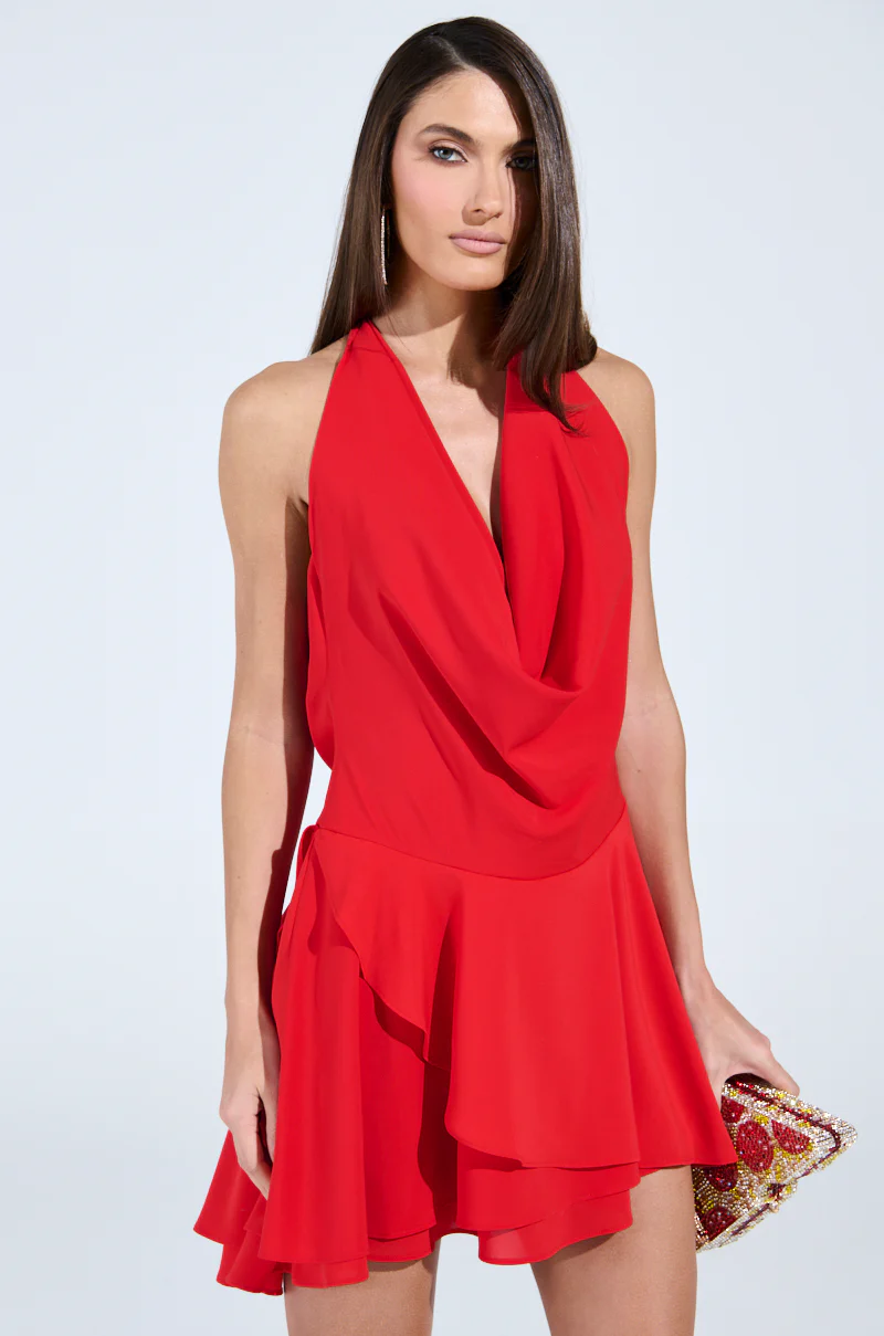 ALL ABOUT ME MINI DRESS IN RED - Image 2