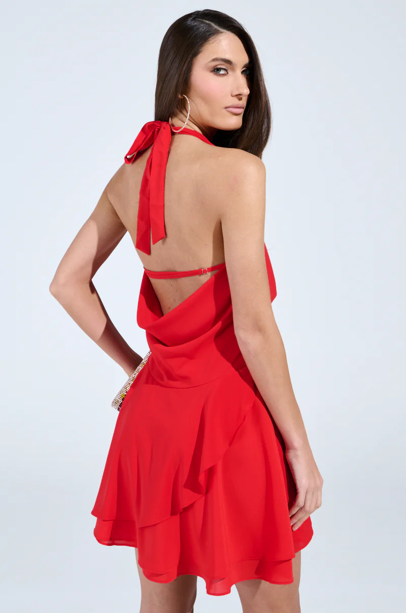 ALL ABOUT ME MINI DRESS IN RED - Image 5