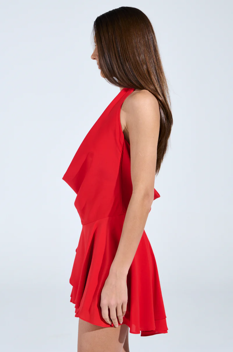 ALL ABOUT ME MINI DRESS IN RED - Image 7