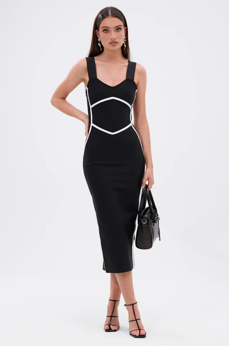 ALL ABOUT THAT BODY BANDAGE MIDI DRESS - Image 2