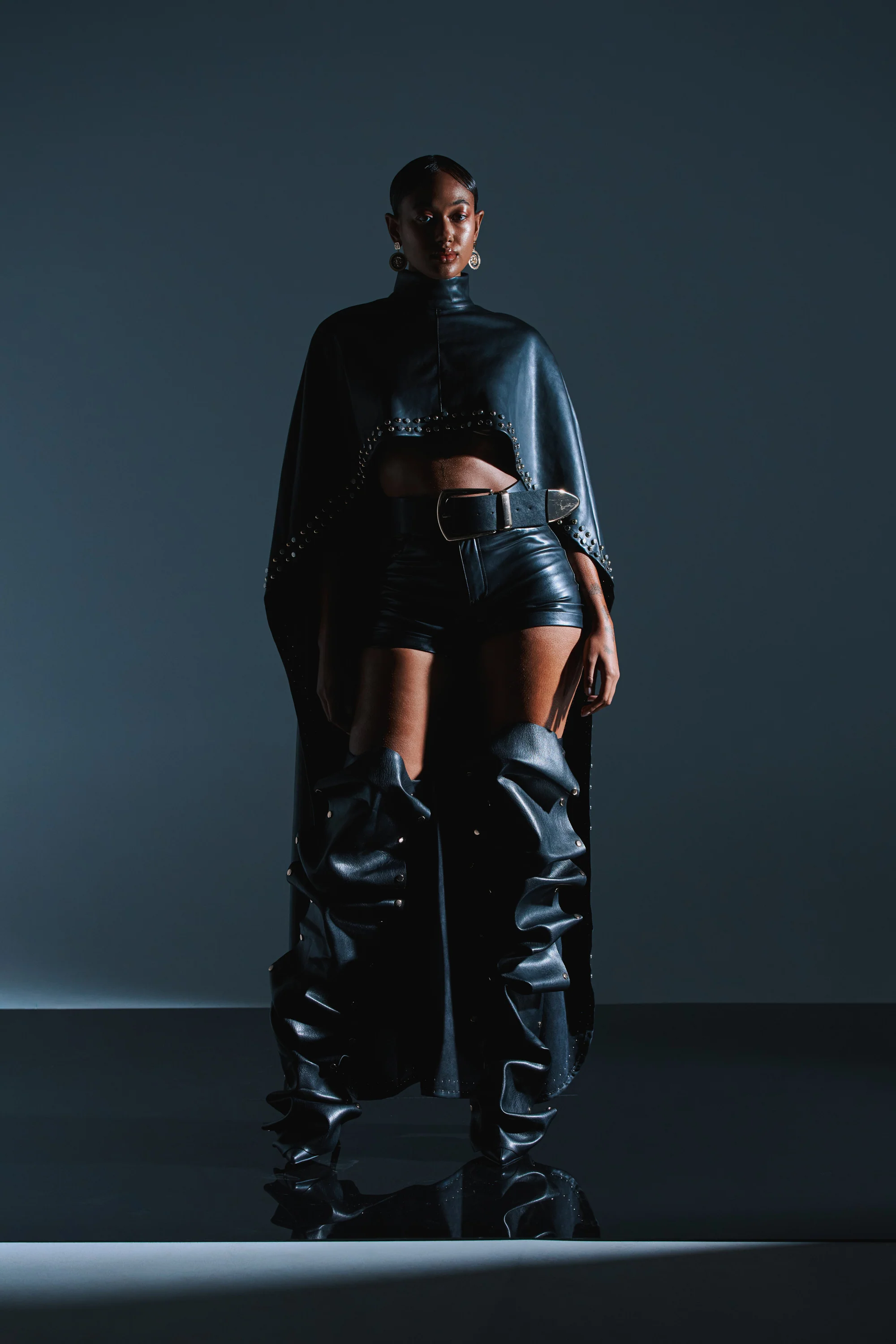 ALL ABOUT THE DROP TURTLENECK HIGH-LOW BLOUSE - Image 3