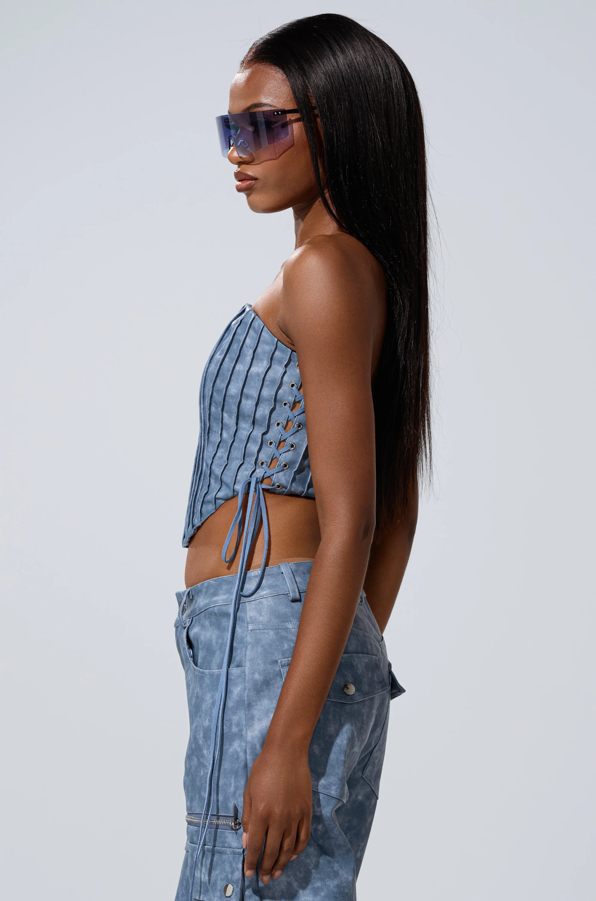 ALL AROUND THE CITY PU CORSET - Image 3