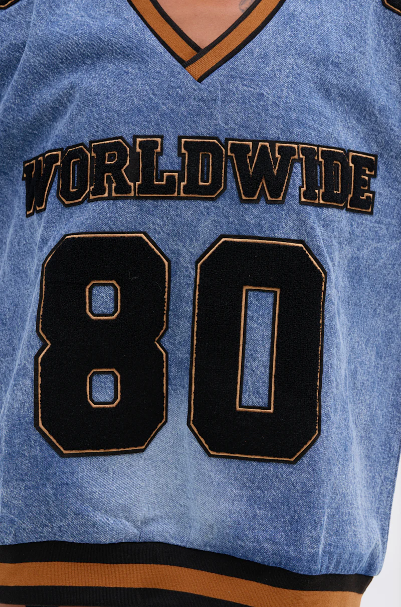 ALL AROUND THE WORLD DENIM SWEATSHIRT - Image 8