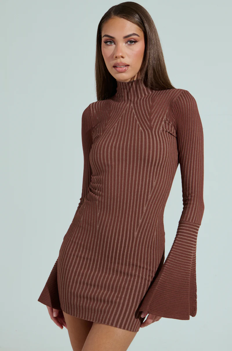 ALL CAUGHT UP KNIT MINI DRESS - Image 3