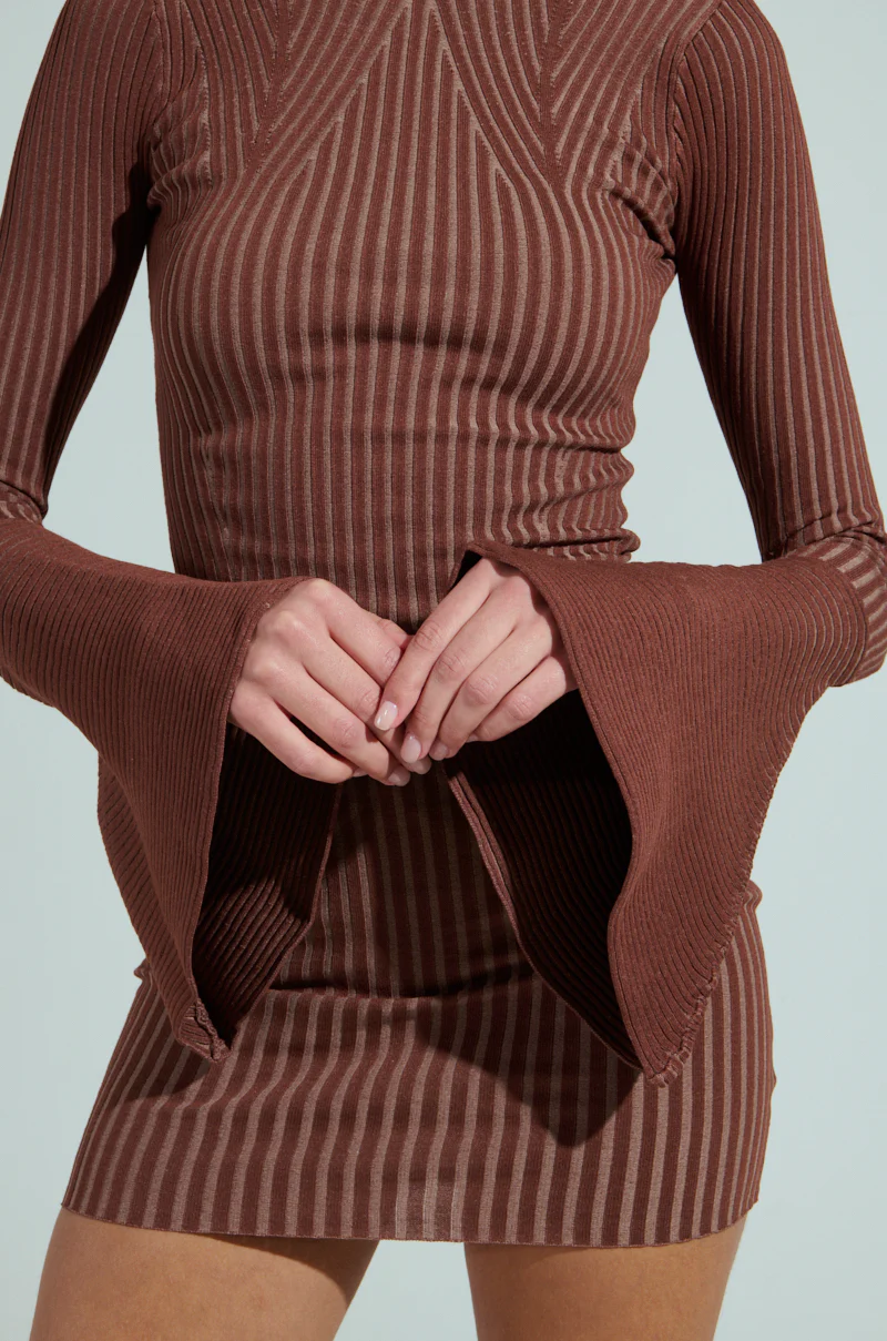ALL CAUGHT UP KNIT MINI DRESS - Image 9