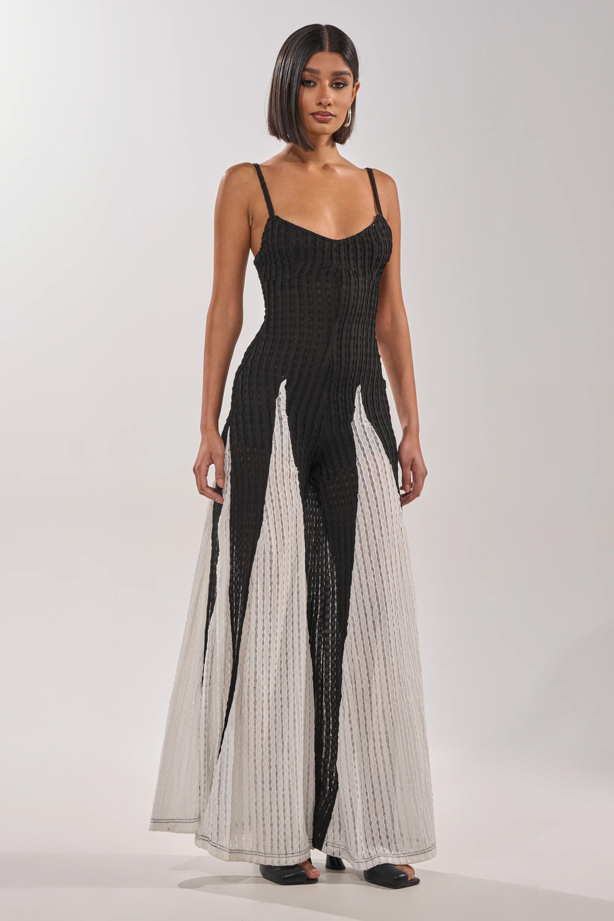 ALL DAY EVERYDAY COLOR BLOCK WOVEN JUMPSUIT