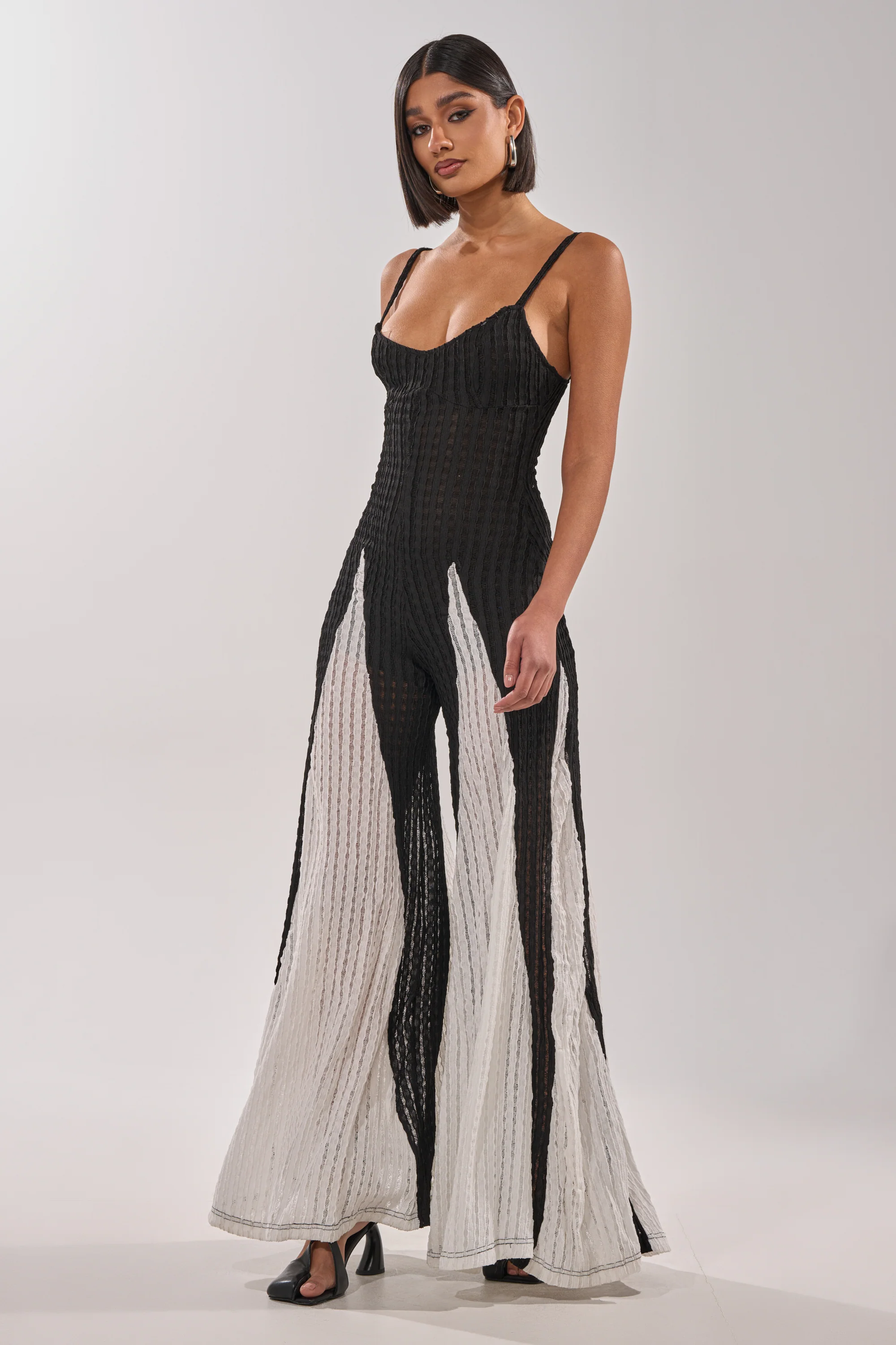 ALL DAY EVERYDAY COLOR BLOCK WOVEN JUMPSUIT - Image 2