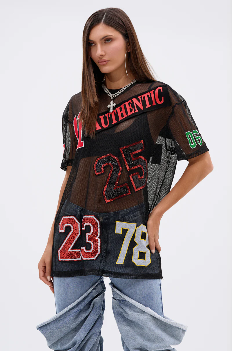 ALL DEM NUMBERS MESH TSHIRT - Image 3