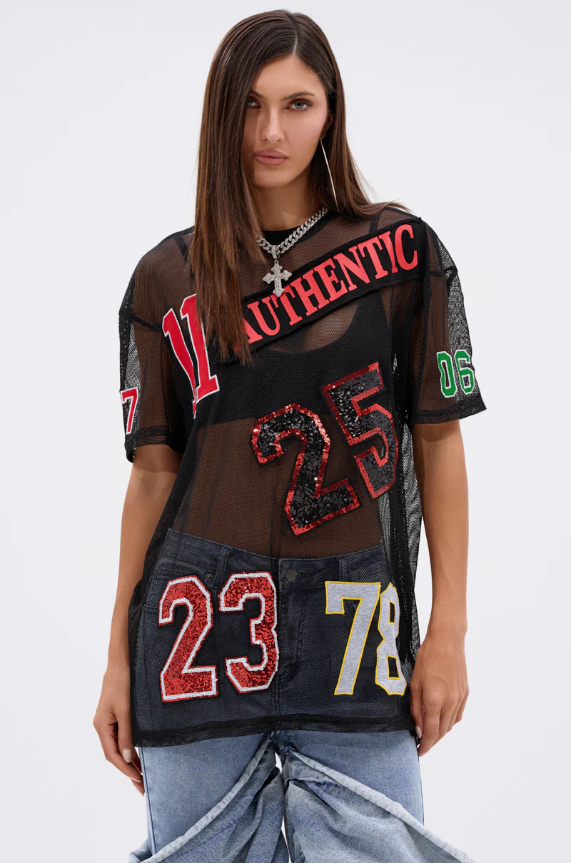 ALL DEM NUMBERS MESH TSHIRT - Image 4
