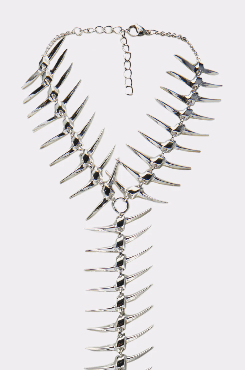 ALL DOWN MY BACK STATEMENT NECKLACE - Image 3
