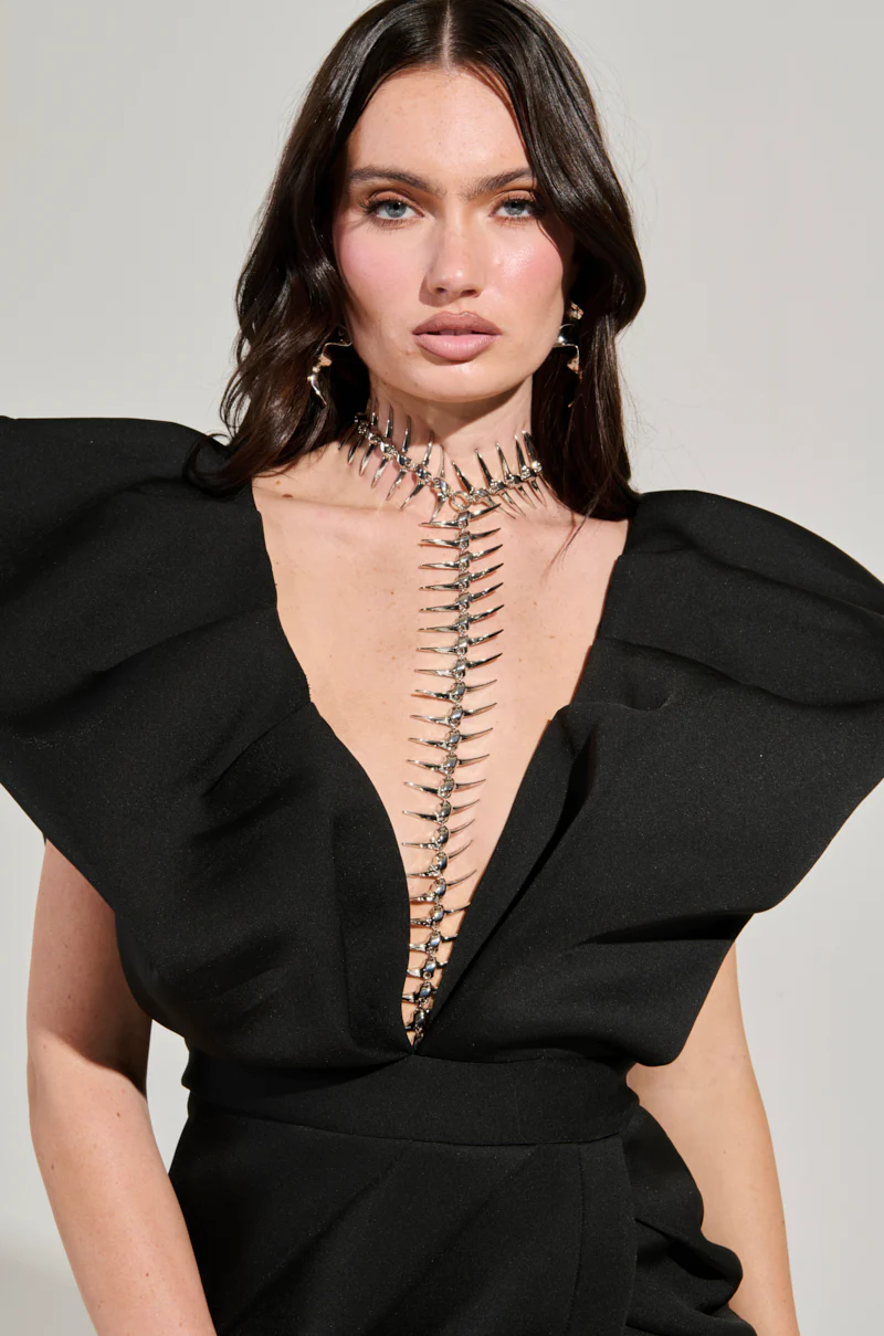 ALL DOWN MY BACK STATEMENT NECKLACE - Image 4