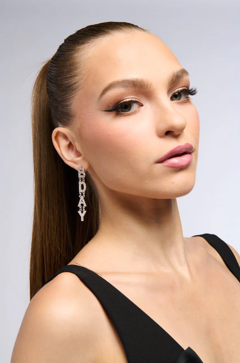 ALL EYES ON ME RHINESTONE DROP EARRINGS