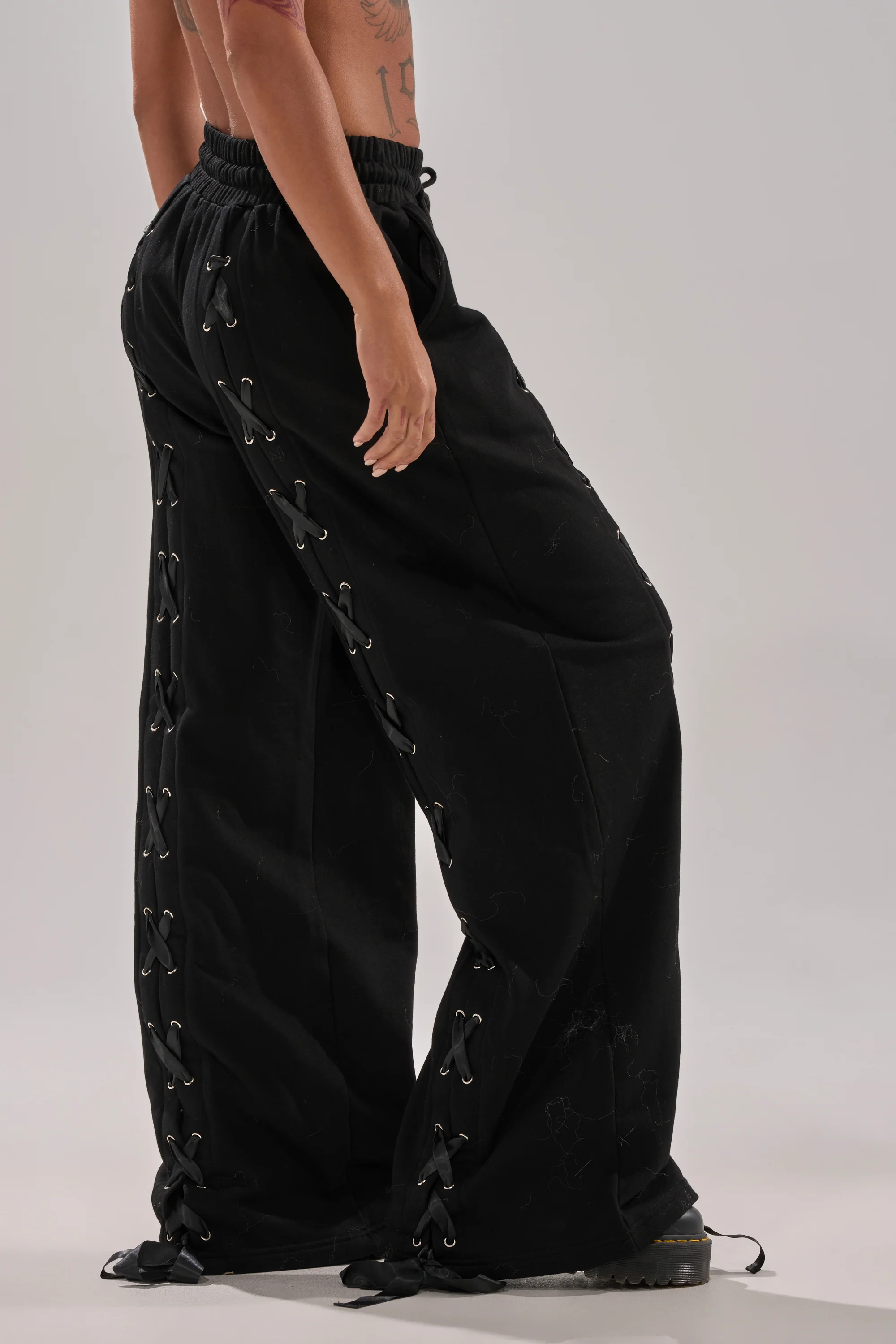 ALL LACED UP STRAIGHT-LEG SWEATPANTS - Image 4