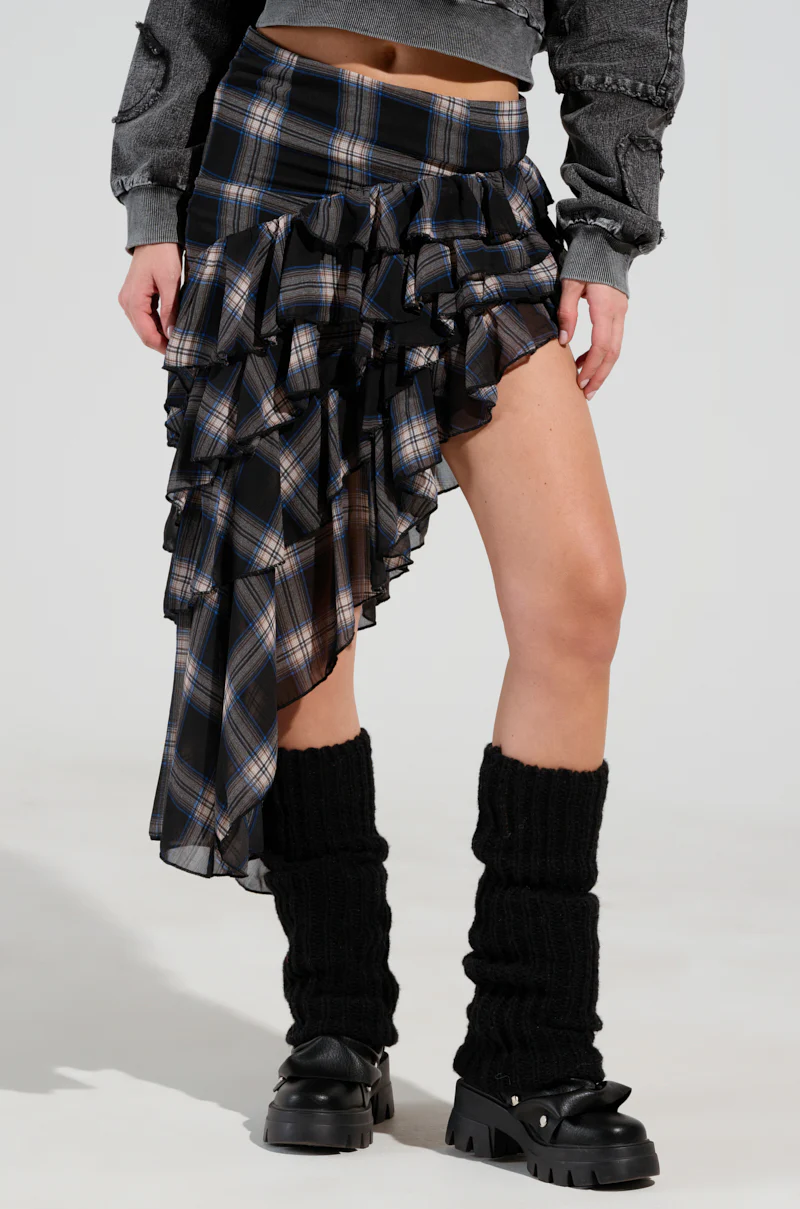 ALL MY LOVE PLAID SKIRT - Image 2