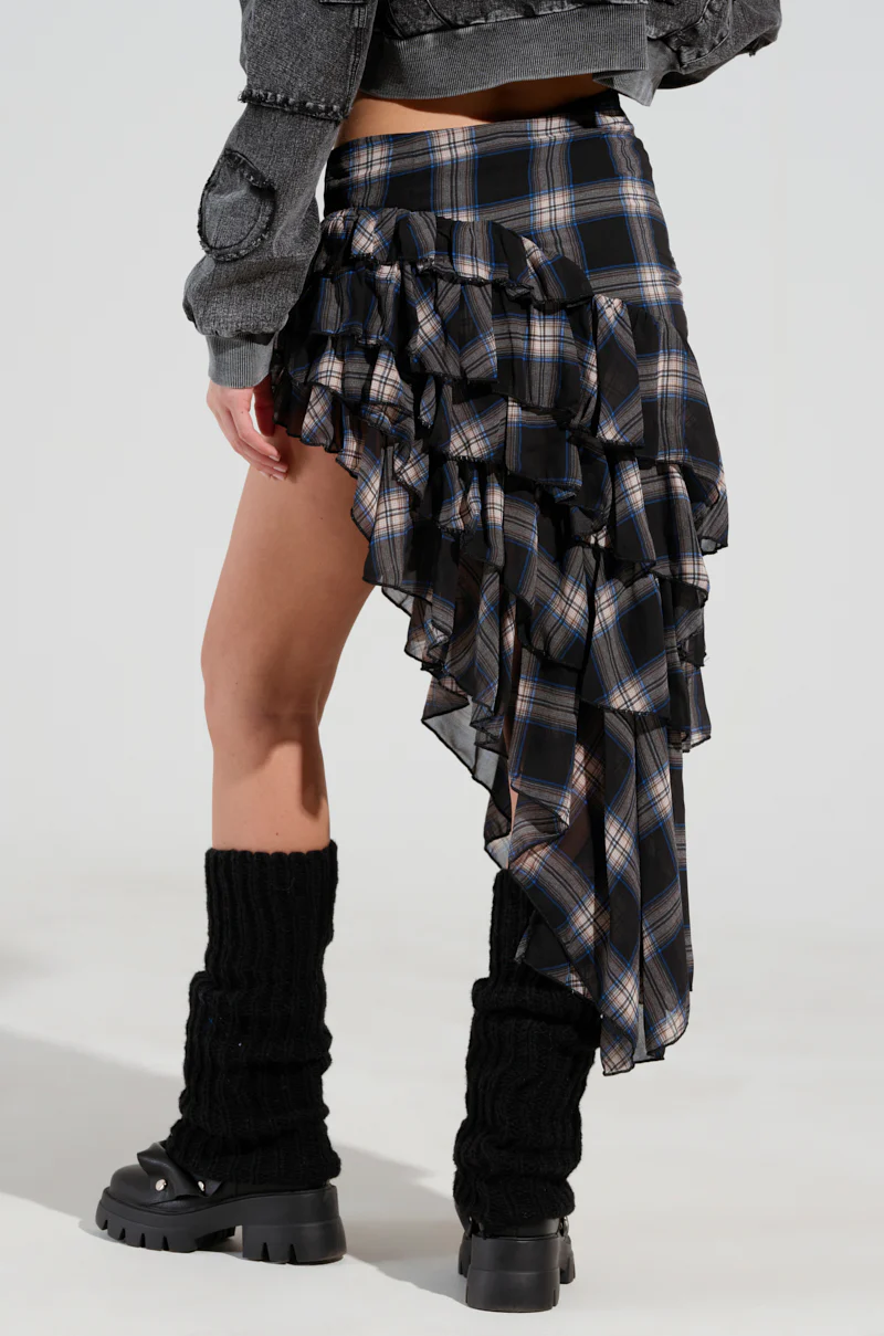 ALL MY LOVE PLAID SKIRT - Image 5