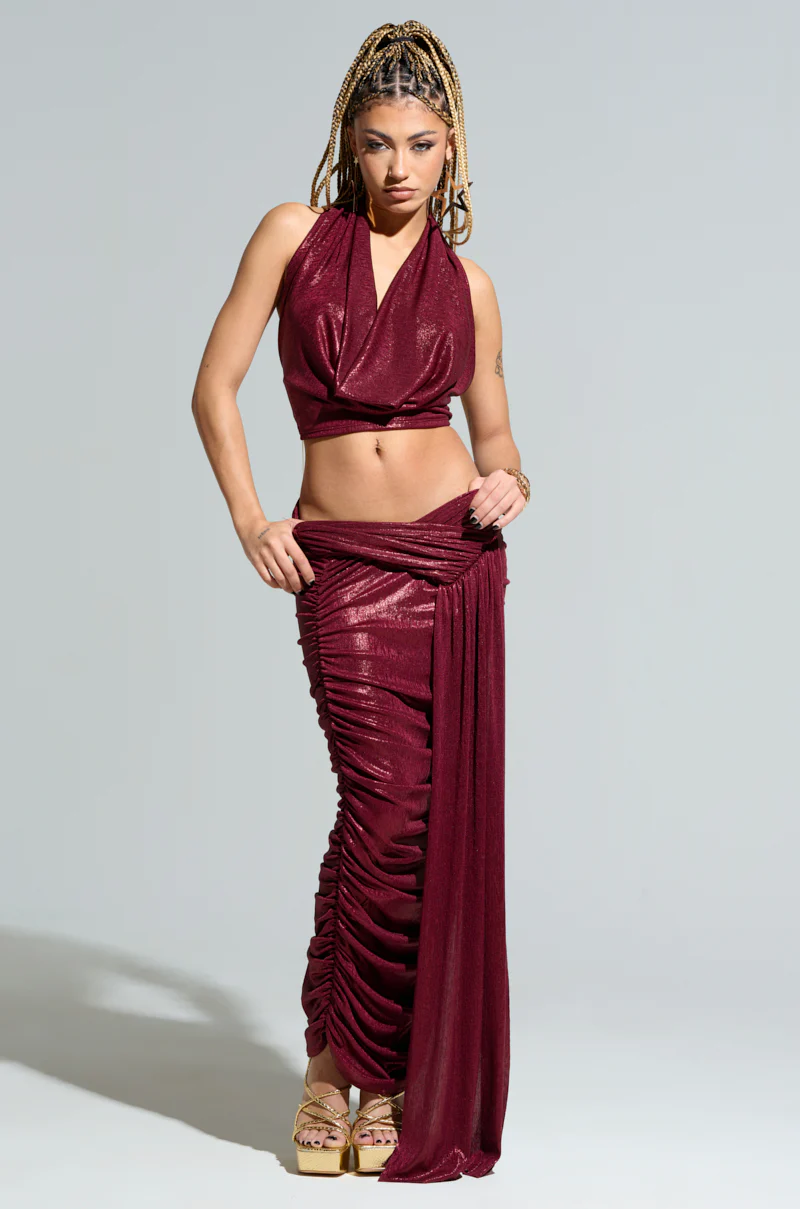 ALL OF THE GLAMOUR SLINKY HALTER NECK TOP - Image 5