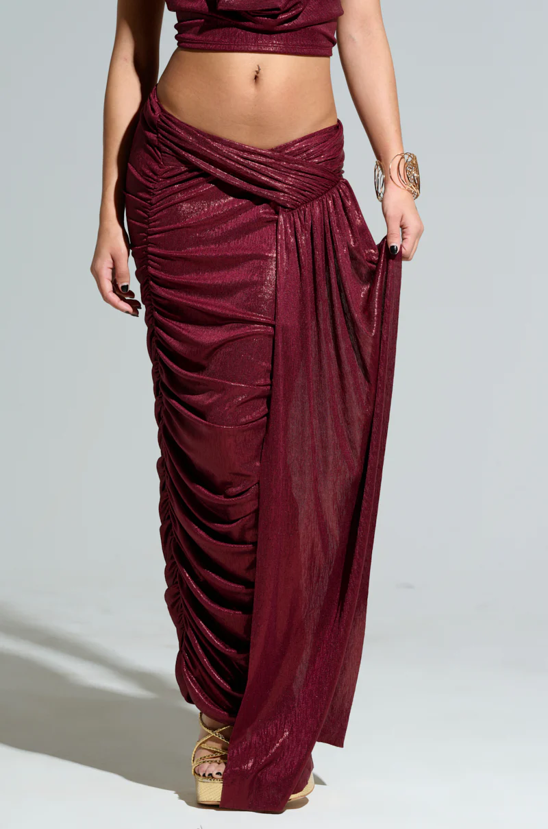 ALL OF THE GLAMOUR SLINKY MAXI SKIRT - Image 2