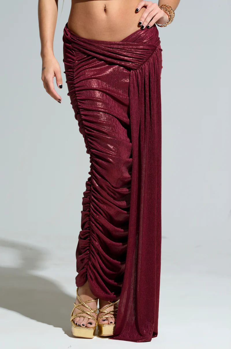 ALL OF THE GLAMOUR SLINKY MAXI SKIRT - Image 3