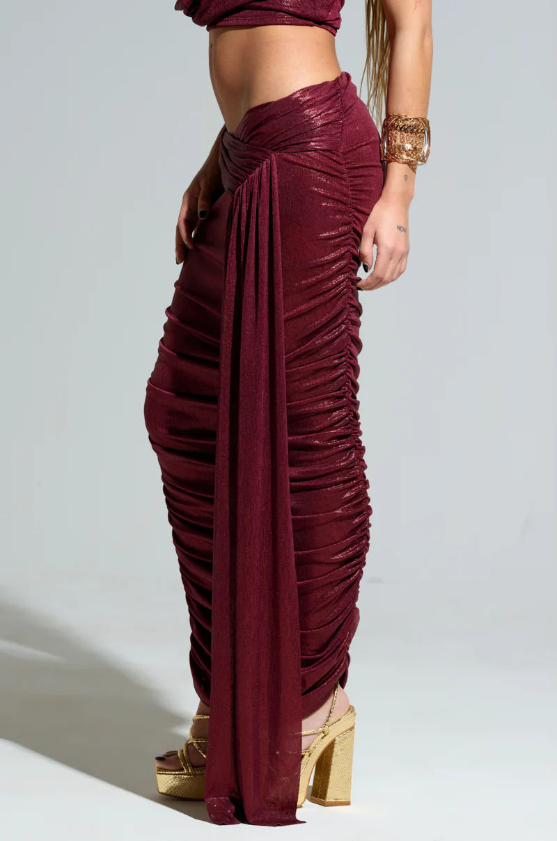 ALL OF THE GLAMOUR SLINKY MAXI SKIRT - Image 4
