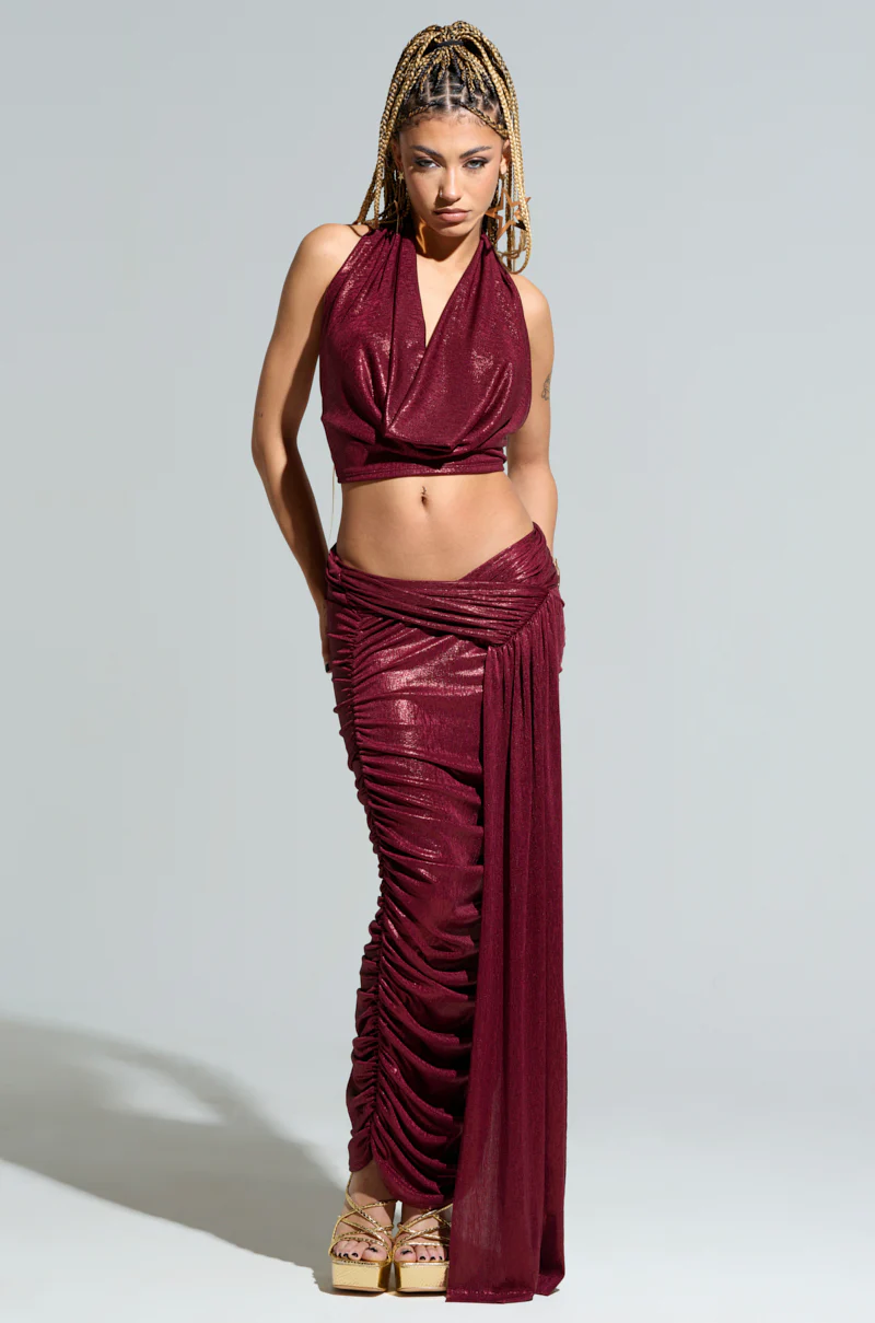 ALL OF THE GLAMOUR SLINKY MAXI SKIRT - Image 7