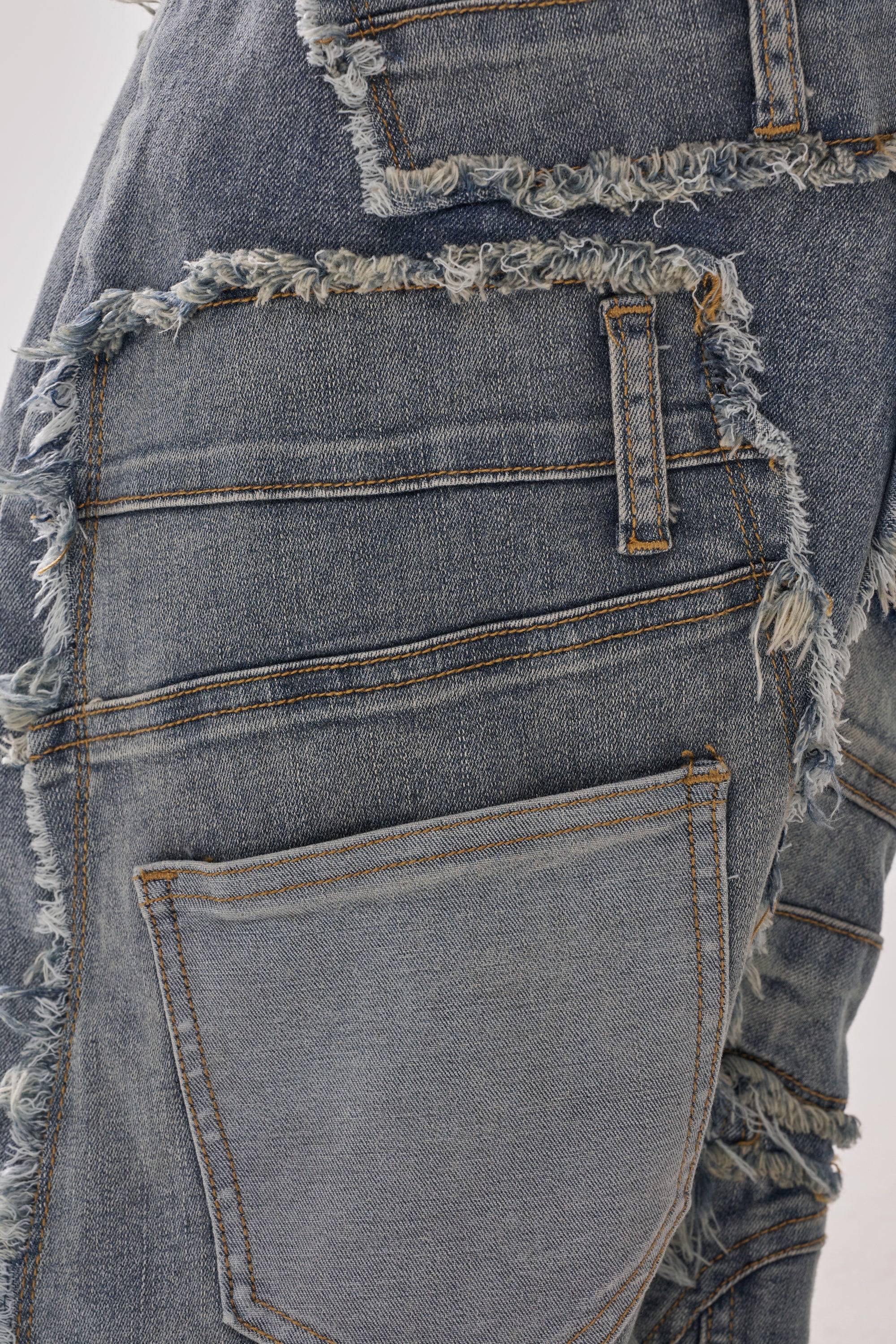 ALL OVER ME DENIM PATCHWORK JEANS - Image 8