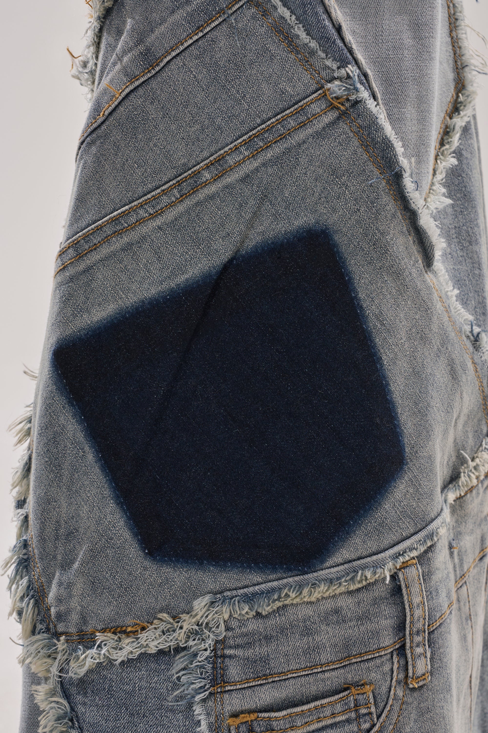 ALL OVER ME DENIM PATCHWORK JEANS - Image 9