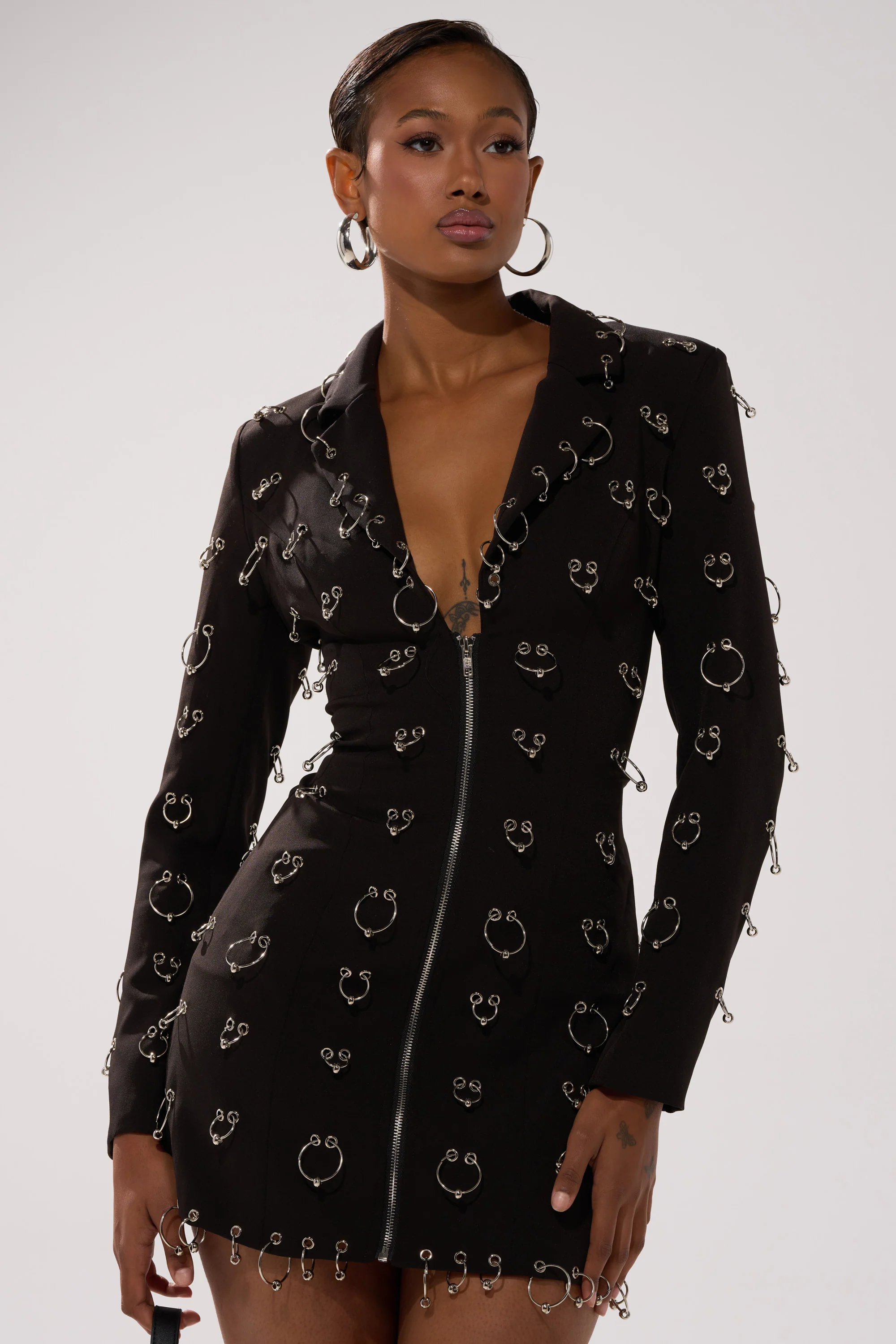 ALL OVER PIERCING BLAZER DRESS - Image 3