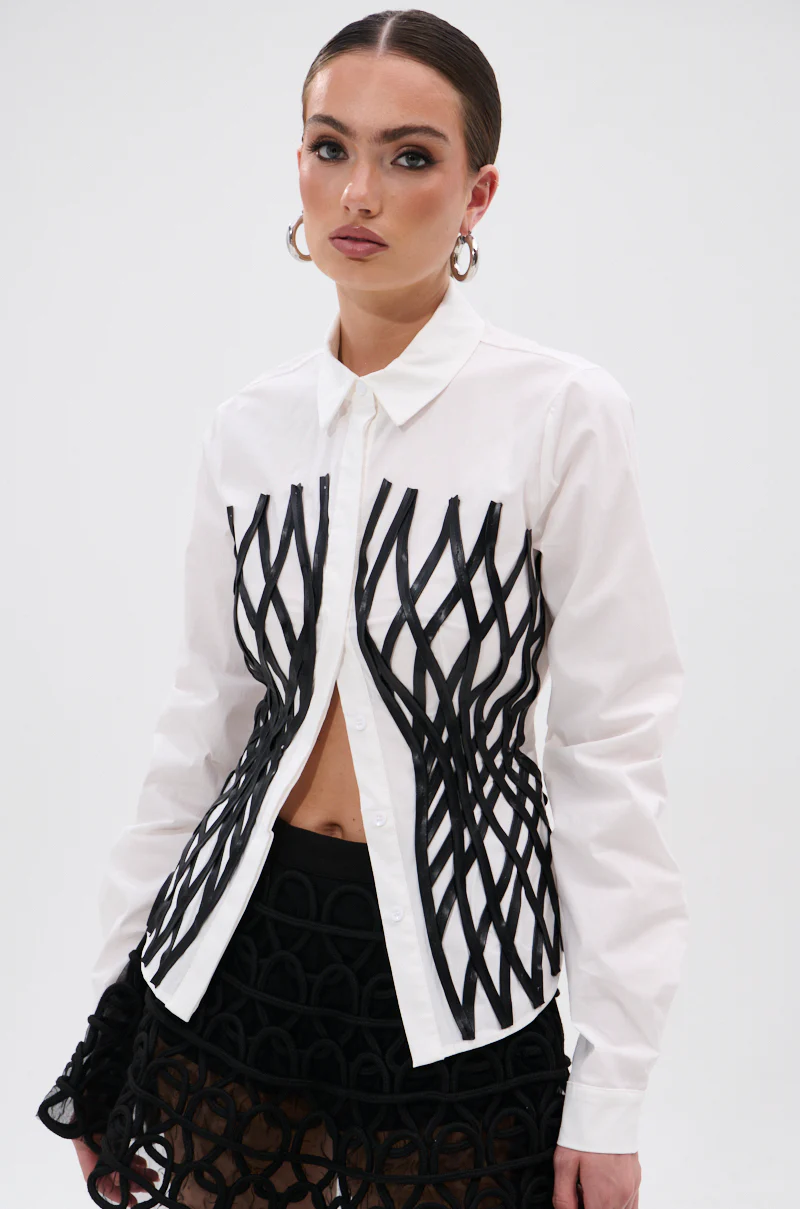 ALL OVER THE PLACE BUTTON DOWN - Image 4