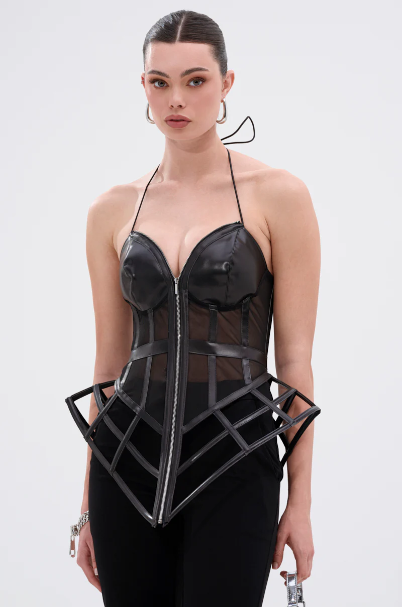 ALL THE DRAMA CUT OUT CORSET - Image 2