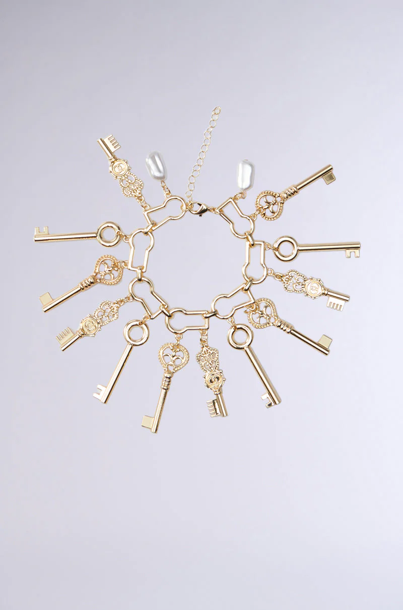 ALL THE KEYS CHARM BRACELET