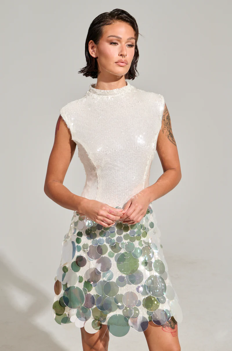 ALL THE RIGHT WAYS SEQUIN MINI DRESS - Image 2