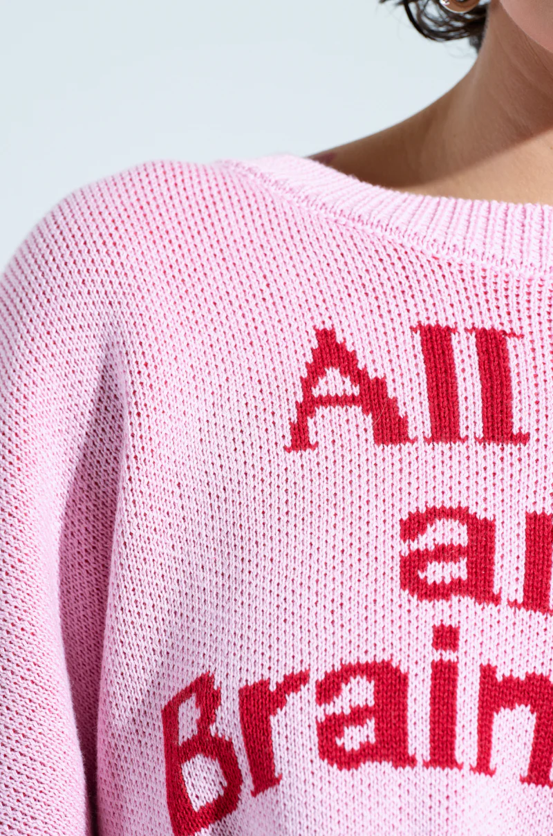 ALL THIS AND BRAINS TOO CROPPED SWEATER - Image 8