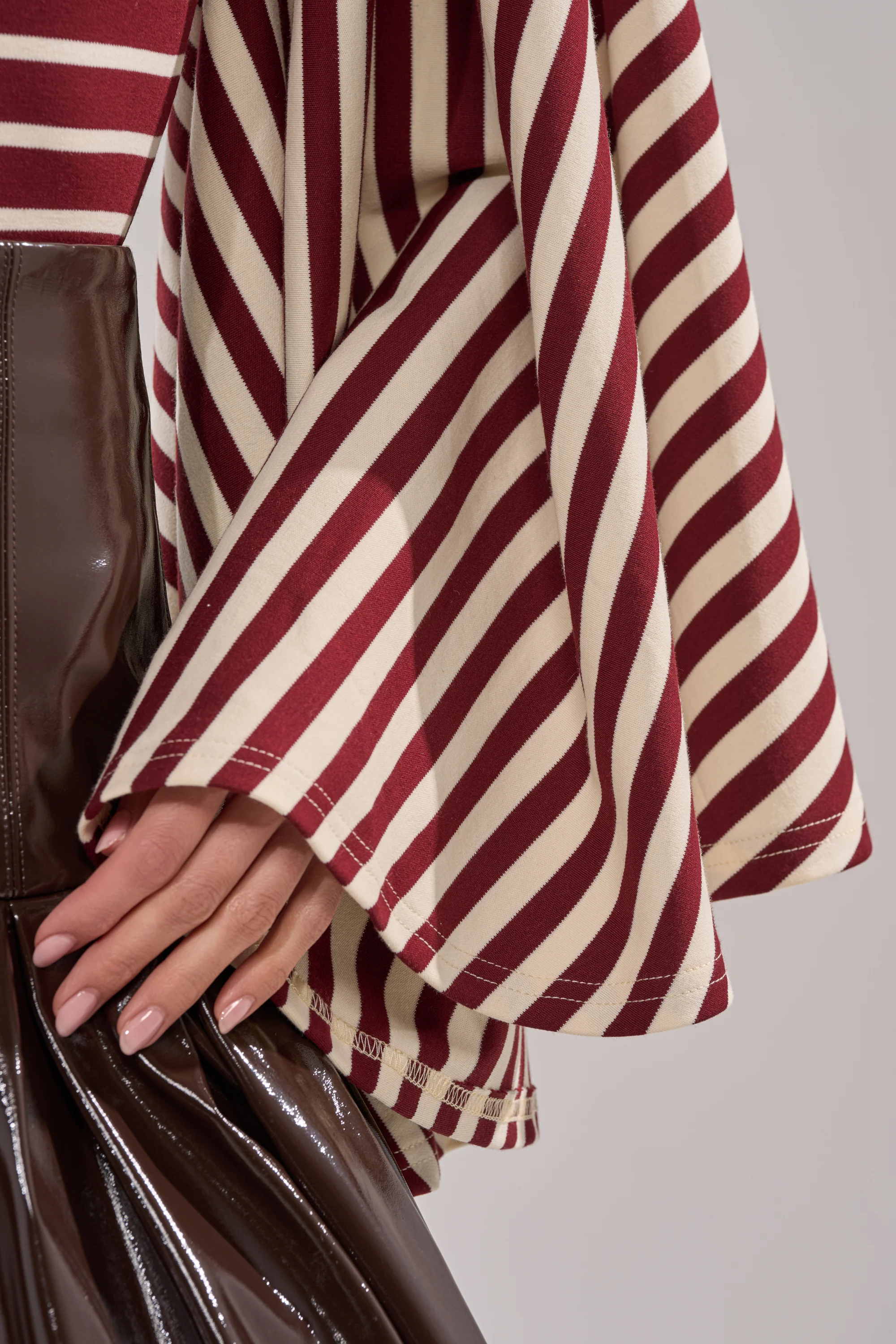 ALMA STRIPE COLLARED BODYSUIT - Image 9