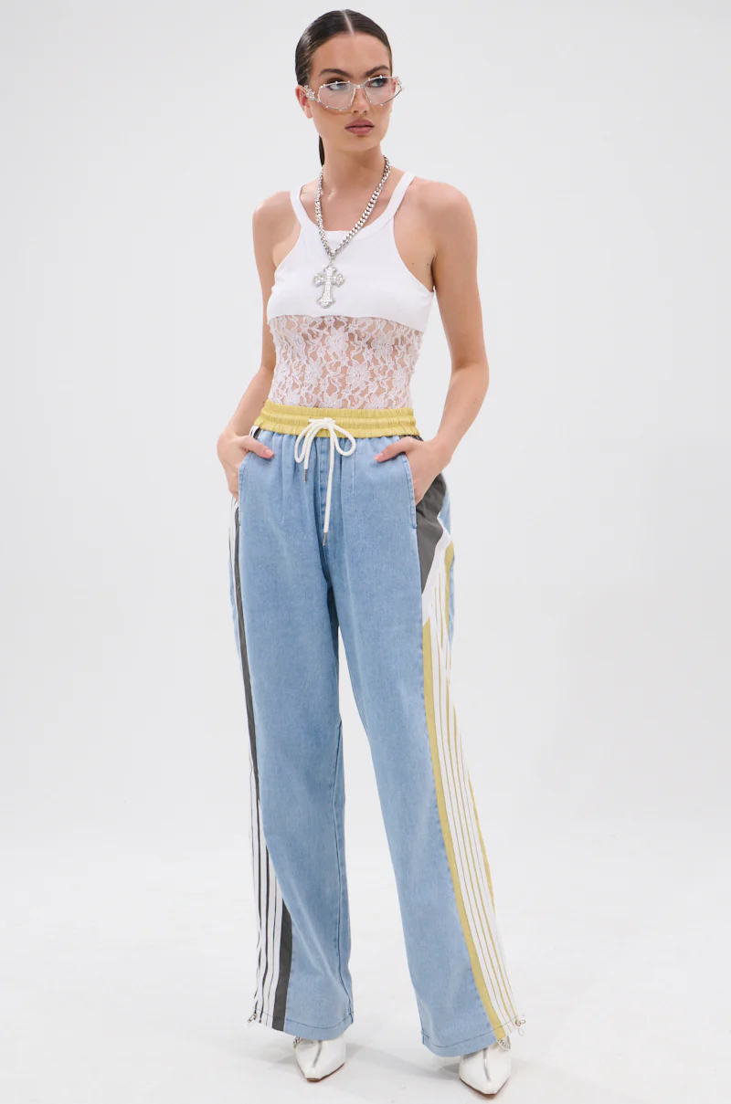 ALONE AGAIN DENIM TRACK PANT - Image 10