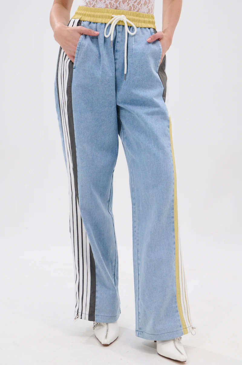 ALONE AGAIN DENIM TRACK PANT - Image 3