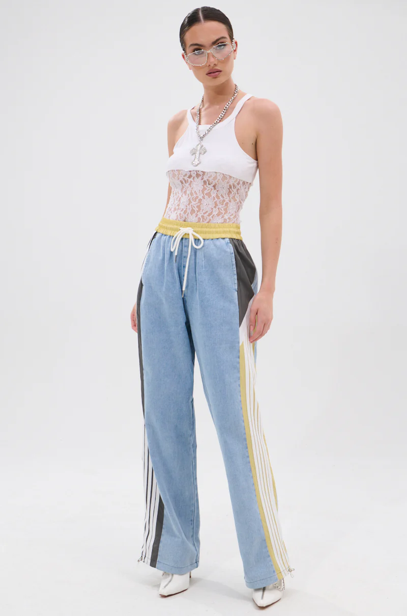 ALONE AGAIN DENIM TRACK PANT - Image 9