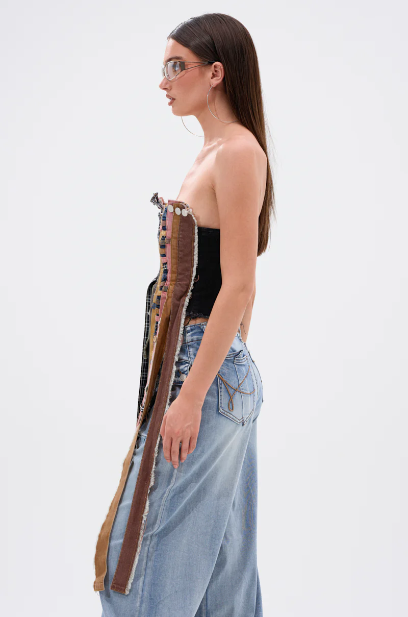 A LOT GOING ON DENIM TOP - Image 4