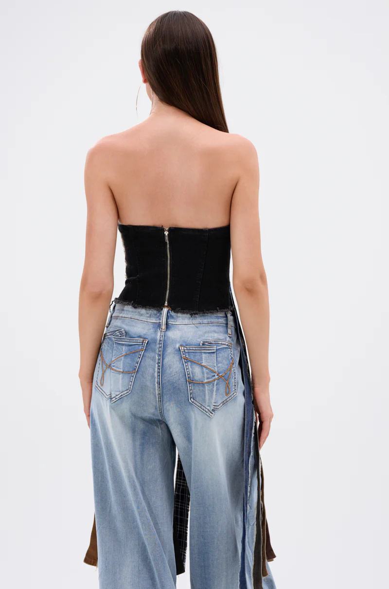 A LOT GOING ON DENIM TOP - Image 5
