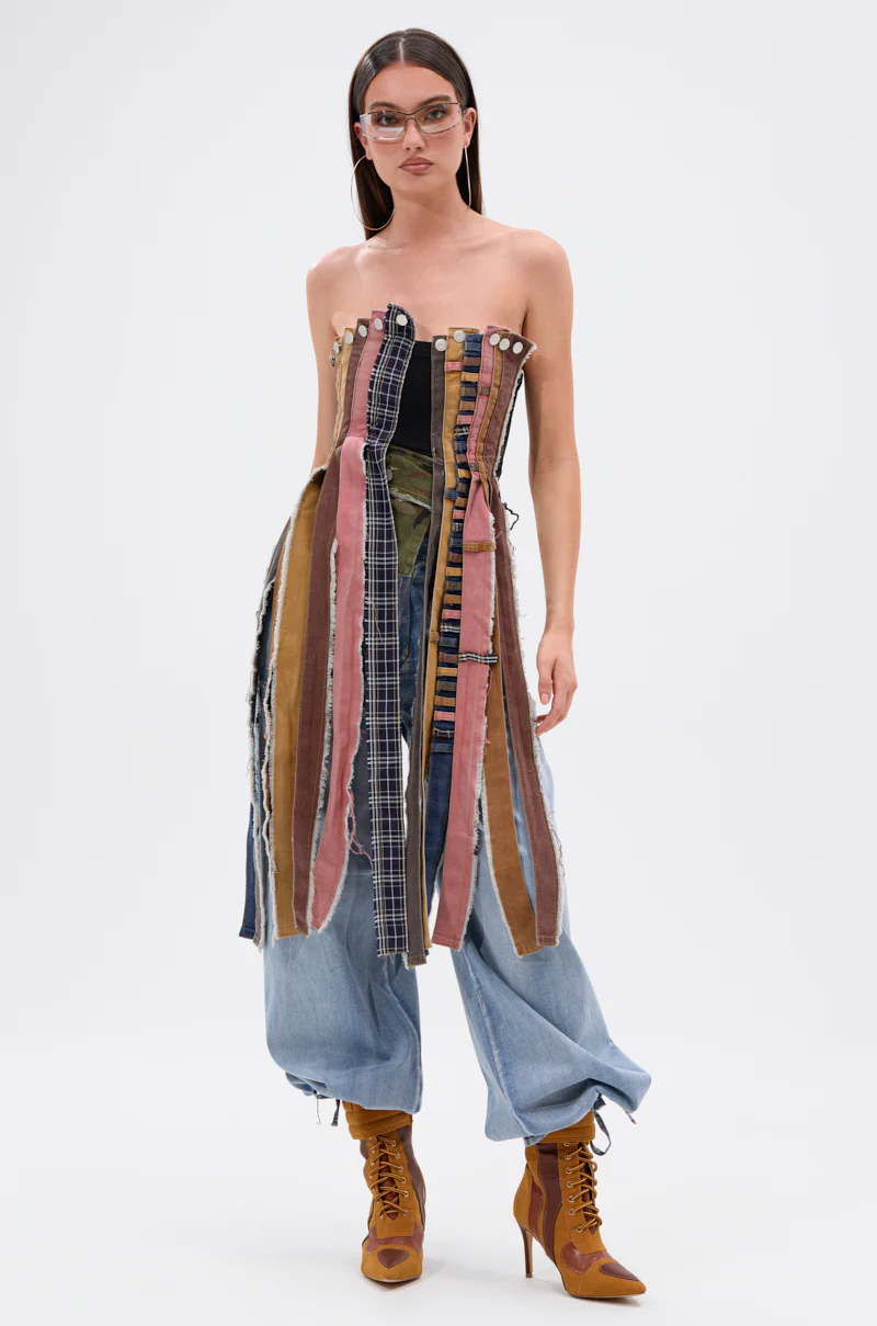 A LOT GOING ON DENIM TOP - Image 6