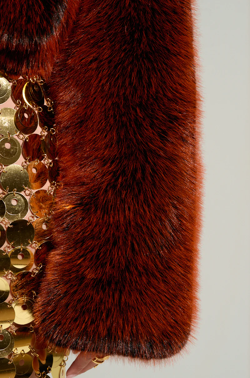 ALTER EGO FAUX FUR COAT - Image 11