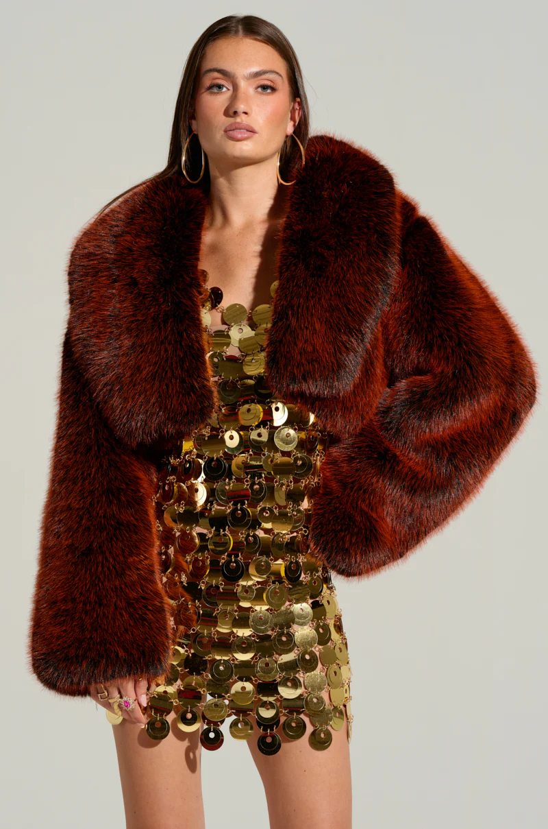 ALTER EGO FAUX FUR COAT - Image 6
