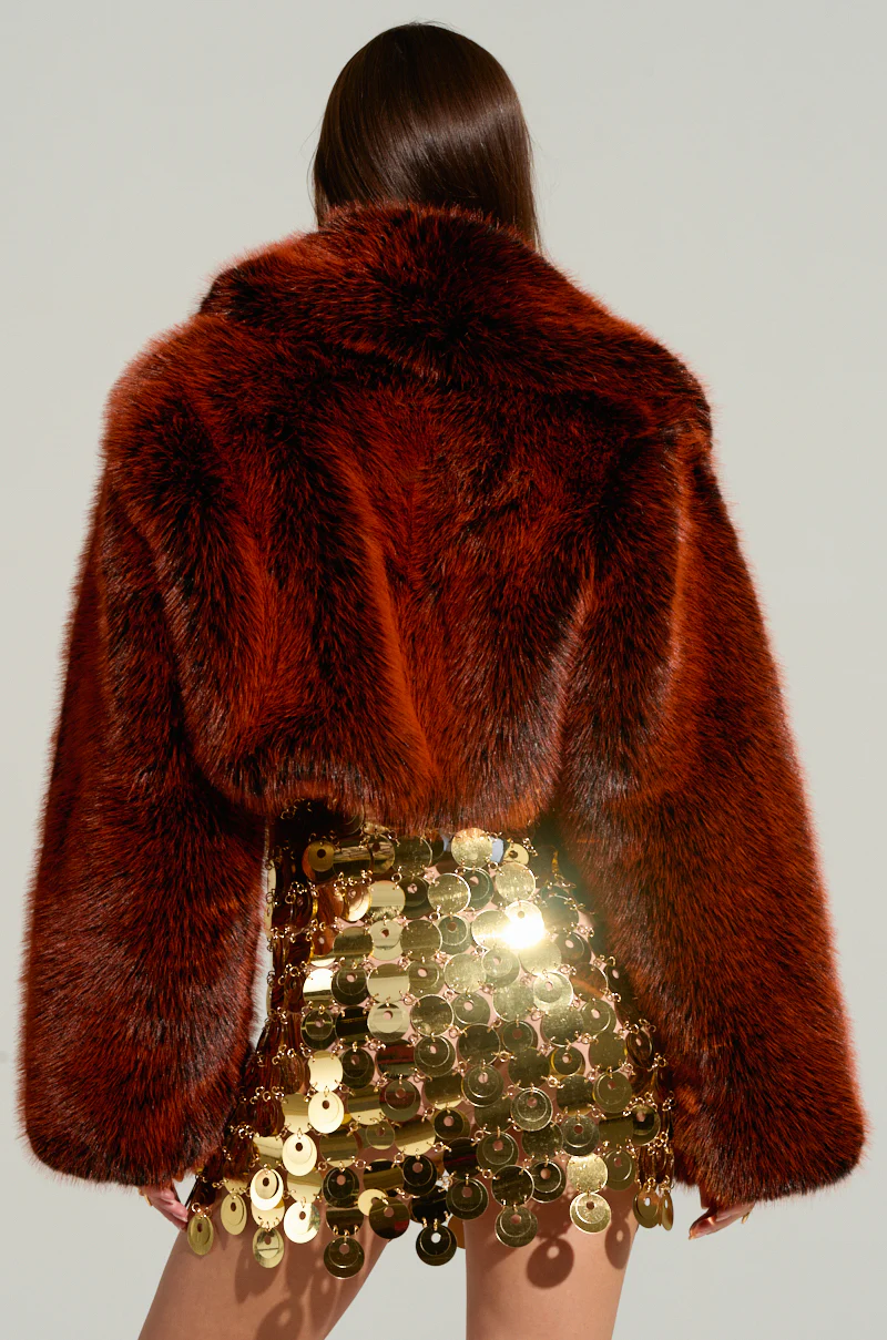 ALTER EGO FAUX FUR COAT - Image 8