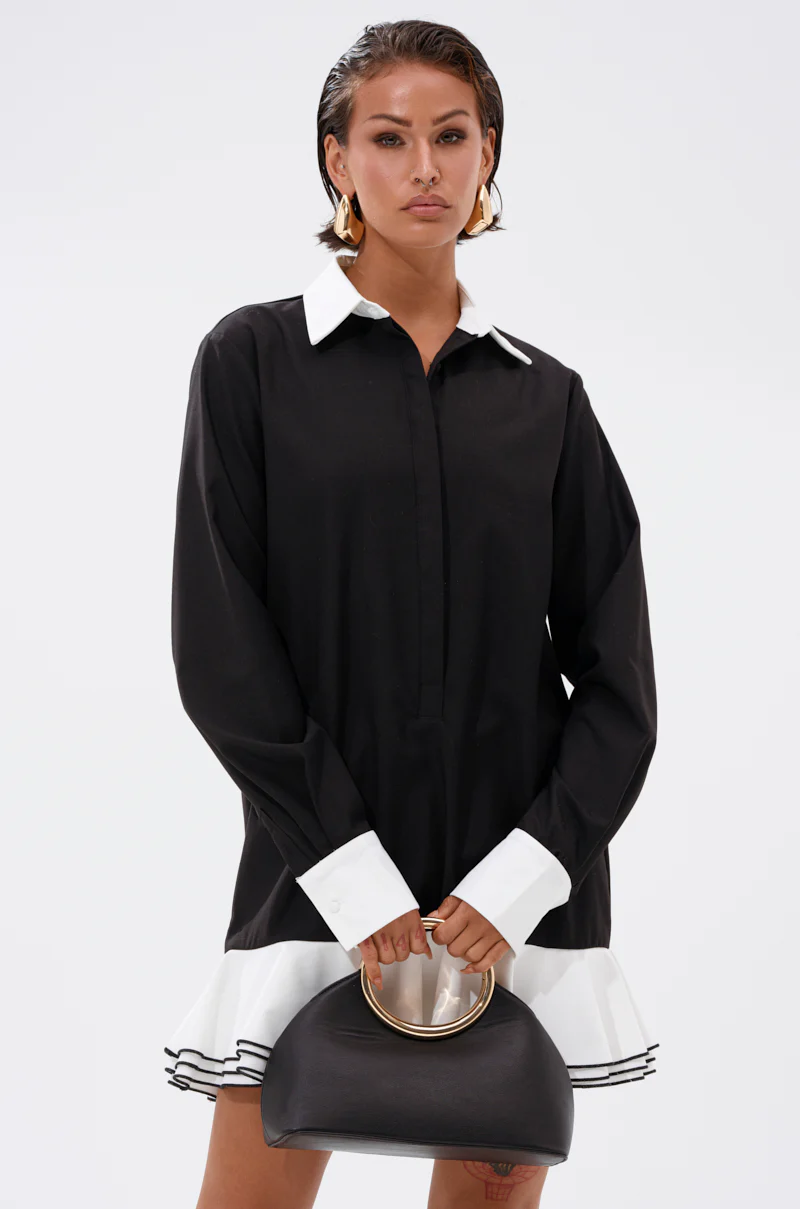 ALWAYS CLASSY POPLIN SHIRT DRESS - Image 2
