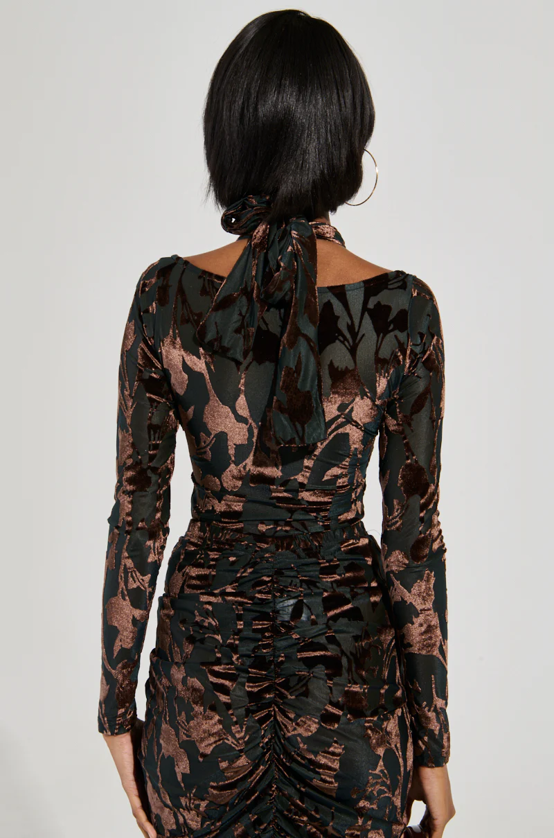 ALWAYS IN THE MOOD BODYSUIT IN BROWN - Image 4