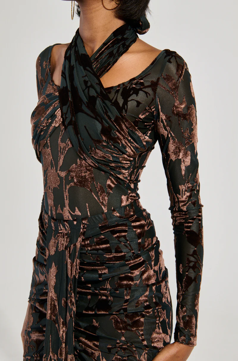 ALWAYS IN THE MOOD BODYSUIT IN BROWN - Image 7