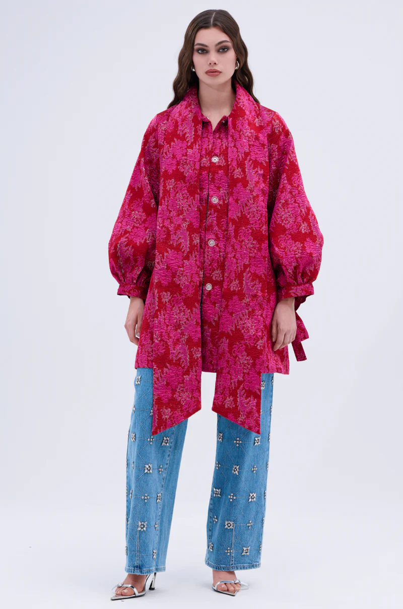 AMALIA TIE NECK TRENCH - Image 8